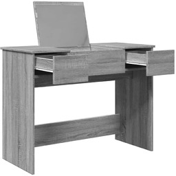 Elior Nowoczesna toaletka z chowanym lustrem szary dąb