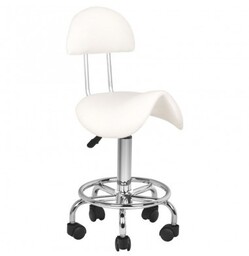 Taboret kosmetyczny 6001 biały