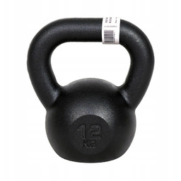 Kettlebell Żeliwny Kula 12kg Underfit Do Ćwiczeń