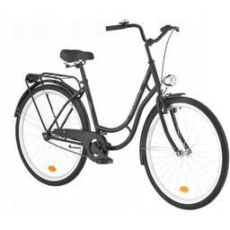 Rower miejski Moly 1B 28 cali damski Czarny