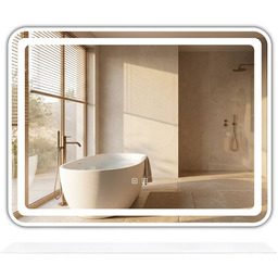 Rea Lustro ścienne LED z półką 80x60cm L-8060