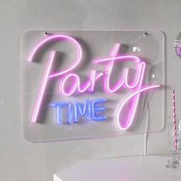 STAR TRADING Kinkiet LED Party Time, różowy/biały plexi