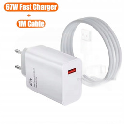 SZYBKA ŁADOWARKA SIECIOWA 67W DO TELEFONU Xiaomi, Redmi,