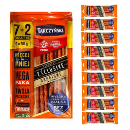 Tarczyński Exclusive Kabanosy Drobiowe z wieprzowiną 9x50g