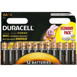 Duracell Baterie Basic AA/LR6 12szt blister