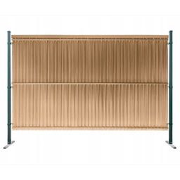 Listwy ogrodzeniowe pionowe szerokie 62-80mm 153x250cm RD08 Słomkowy
