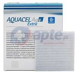 Aquacel Ag+ Extra opatrunek hydrowłóknisty 10cm x 10cm