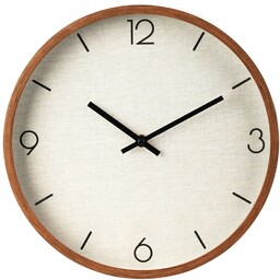 Zegar ścienny brązowy 29,5 cm