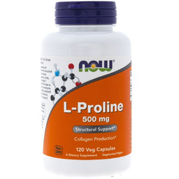 Suplement diety L-Prolina NOW FOODS, 500 mg, 120