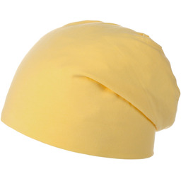 Czapka z Dżerseju Pastell Oversize, żółty, One Size