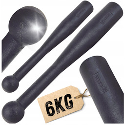 Maczuga żeliwna do ćwiczeń clubbell obciążenie fitness siłownia