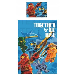 Lego Ninjago pościel dwustronna bawełna 160X200 niebieska