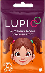 Lupio, gumki do włosów przeciw wszom, 4 sztuki