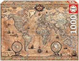 Educa Puzzle. Antique World Map 1000 Teile