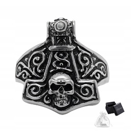 Sygnet srebrny pr. 925 Młot Thora Mjolnir Nordycki