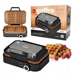 Gofrownica Eldom Solidna 2 Duże Gofry Super Moc