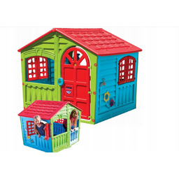 DUŻY DOMEK OGRODOWY DLA DZIECI OKIENNICE MEGA DOMEK