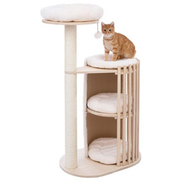 Natural Paradise Drapak dla Kota Lotus Kremowy 79,5x45x120cm