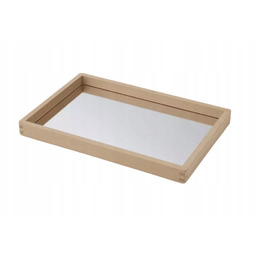 Drewniana Lustrzana taca małe lustro akrylowe do zabawy