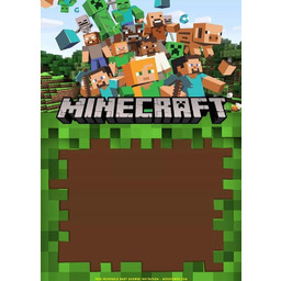 PUZZLE Minecraft Vintage Retro A3 252 el