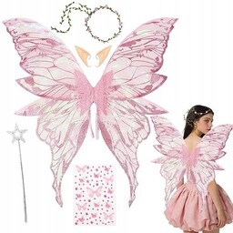 SKRZYDŁA WRÓŻKI DLA DOROSŁYCH KOSTIUM MOTYLA AKCESORIA damskie