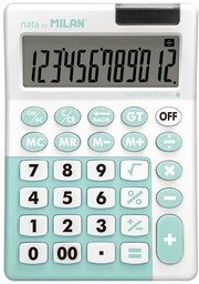 Kalkulator 12 pozycyjny MILAN mix kolorów antybakteryjny 1szt.