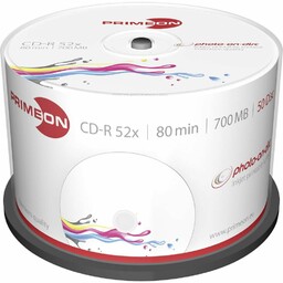 PRIMEON CD-R 80 min/700 MB/52 x pudełko