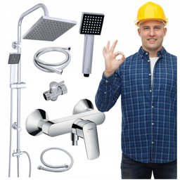 Bateria Prysznicowa Hansgrohe Zestaw Natryskowy Kolumna Deszczownica Kvadro