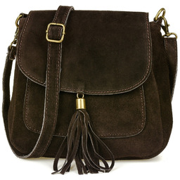 Torebka skórzana Damska Zamszowa Listonoszka retro X40