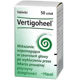 HEEL VERTIGOHEEL Zawroty głowy - 50 tabletek ->
