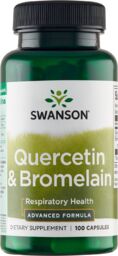 Swanson Quercetin & Bromelain, kwercetyna i bromelaina, 100
