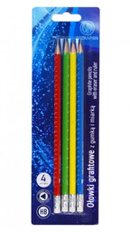 Ołówki grafitowe HB 4 szt. blister Pastel AstraPen