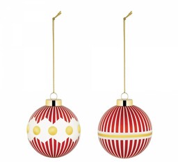 Alessi DELIGHT Bombka Choinkowa - Zestaw 2 Bombek