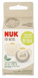 NUK Smoczek lateksowy 18-36m For Nature popiel op.2