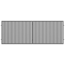 Brama dwuskrzydłowa Alia antracyt struktura 400 x 150