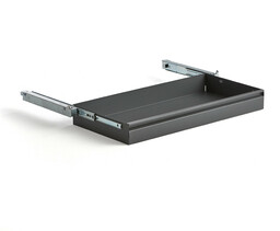 Wysuwana szuflada do szafy SUPPLY, 875x445 mm, ciemnoszary