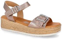 Skórzane sandały na platformie - OH! MY SANDALS