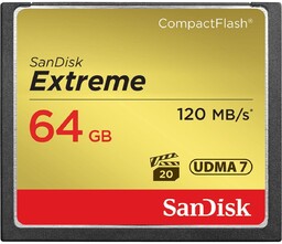 Karta pamięci SANDISK Extreme, Compact Flash, 64 GB,
