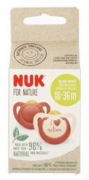 NUK Smoczek uspokajający 18-36m Fore Nature czerwony 2