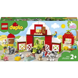 LEGO DUPLO, klocki Stodoła, traktor i zwierzęta gospodarskie,