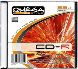 Płyta CD-R 700mb 52x OMEGA freestyle slim 1szt
