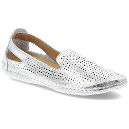 Artiker Srebrne Półbuty Wsuwane Obuwie Damskie