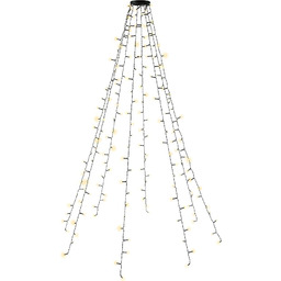 goobay 60385 LED płaszcz na drzewo z pierścieniem/choinką,