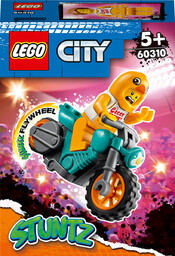 LEGO City, klocki, Motocykl kaskaderski z kurczakiem, 60310
