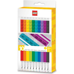 LEGO Kolorowe Długopisy Żelowe 10szt.