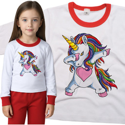 Piżama dziecięca Dabbing Unicorn Jednorożec 110/116