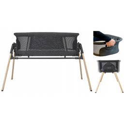Łóżeczko Kołyska Gondola 3w1 Espiro Tully Timber Black