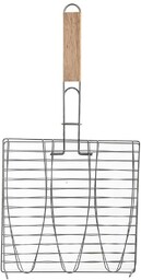 Ruszt do grillowania ryby metalowy 28x55,5 cm