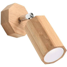 Sollux Lighting Zeke D?b Octagon Pojedynczy Reflektor Drewniany,