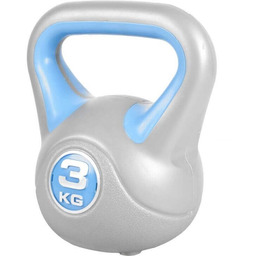 Zestaw kettlebell winylowych 17kg 3szt hantel kula